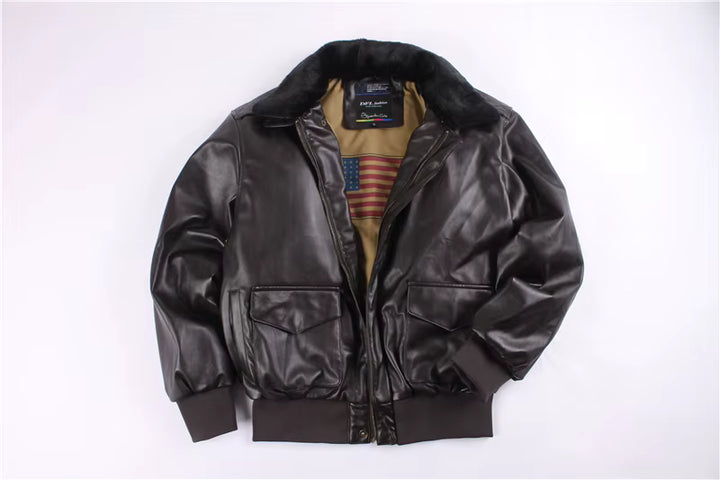 Męska Zimowa Kurtka Motocyklowa Vintage
