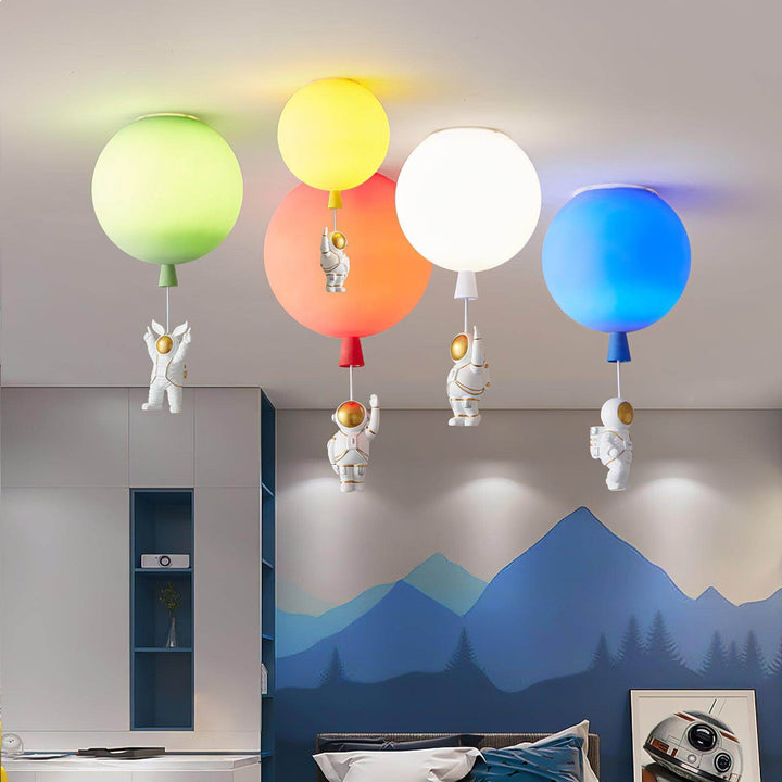 Nowoczesna lampa sufitowa LED Księżyc/Astronauci