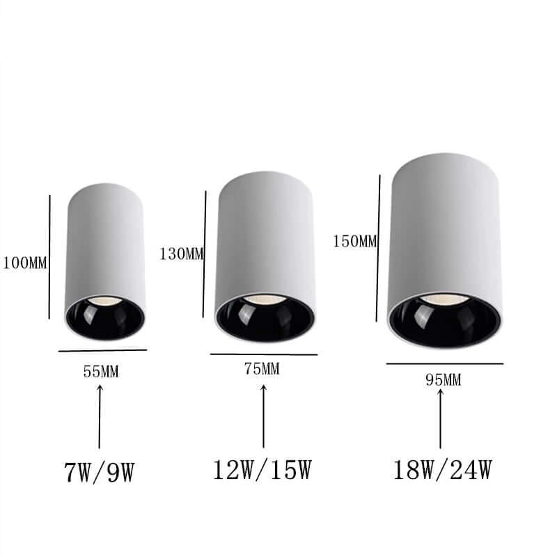 Okrągłe lampy sufitowe Cob