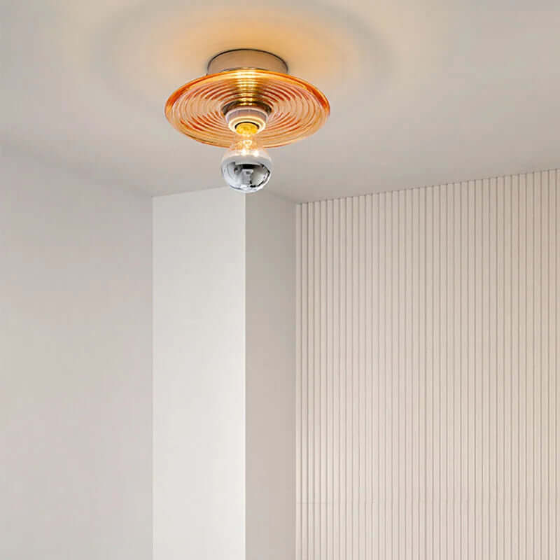 Kinkiet LED Vintage Szklany