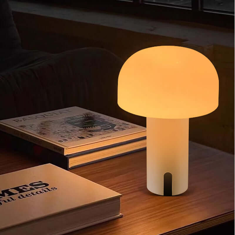 Europejska designerska lampa stołowa w kształcie grzyba