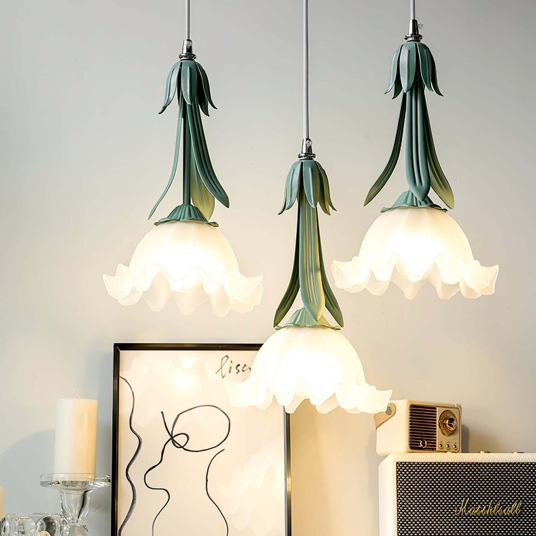 Lampa Wisząca Kwiatowa Konwalia