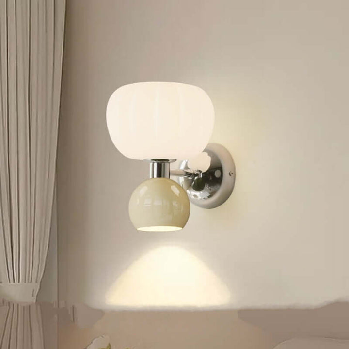 Nowoczesne kremowe kinkiety LED