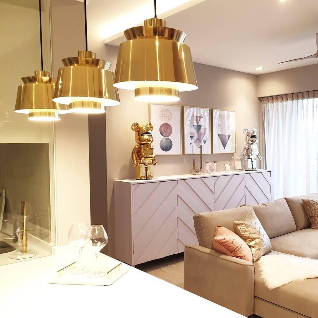 Lampa wisząca Orion z metalu i aluminium