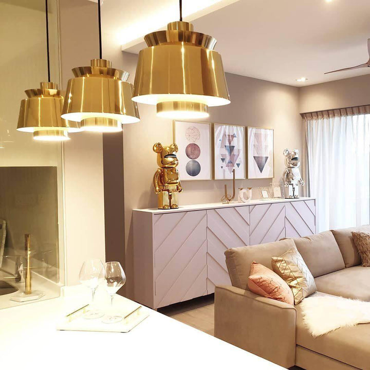 Lampa wisząca Orion z metalu i aluminium