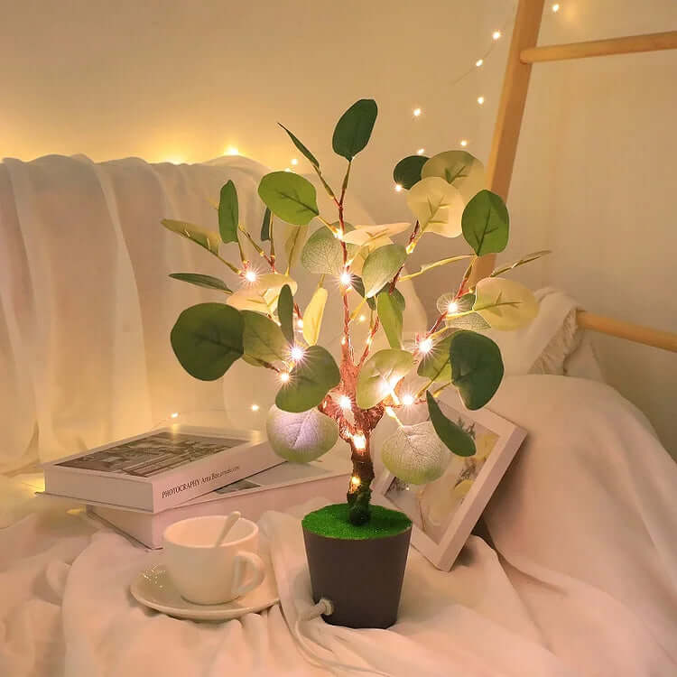 Lampka nocna LED z gałązką świąteczną