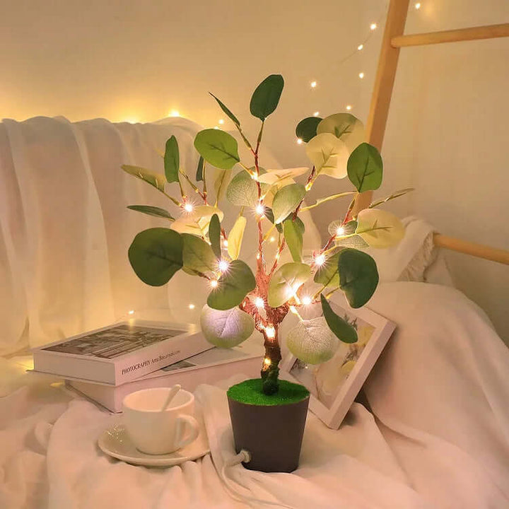 Lampka nocna LED z gałązką świąteczną