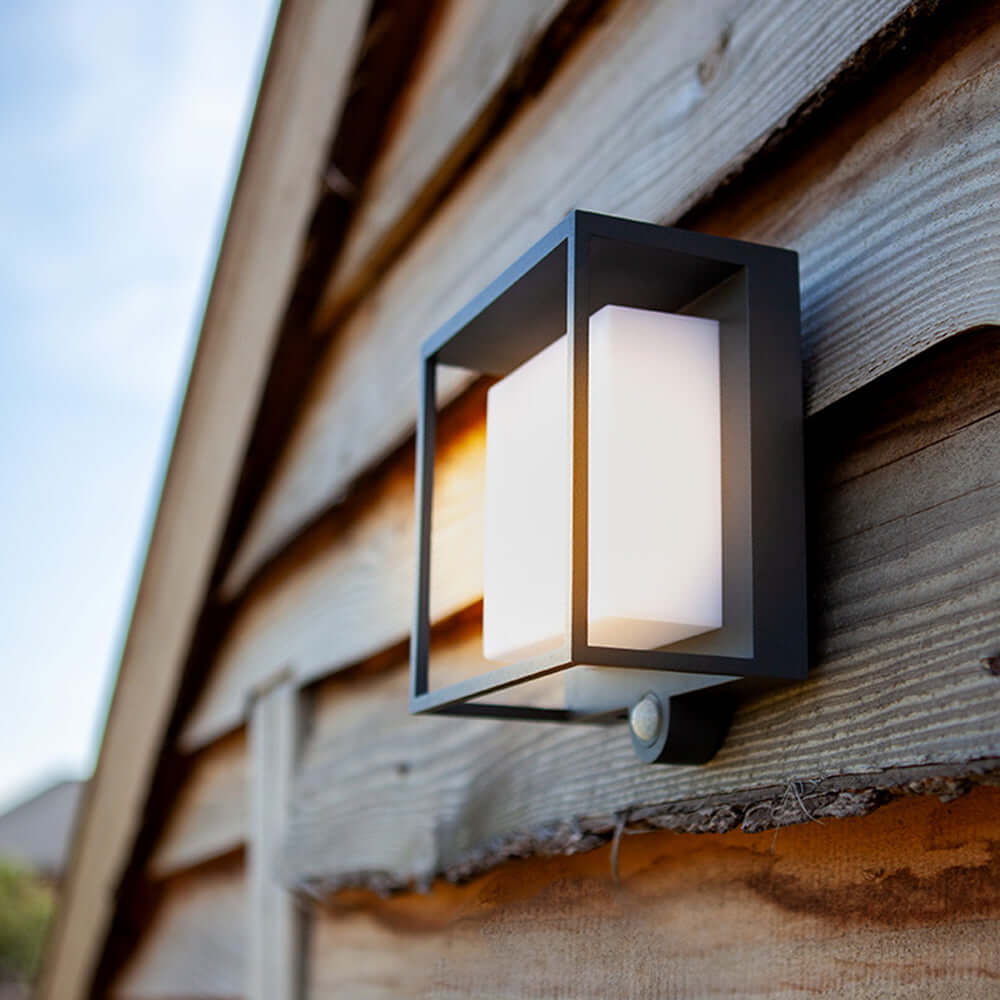 Zewnętrzna Lampa Ścienna LED Słoneczna Prostokątna IP65
