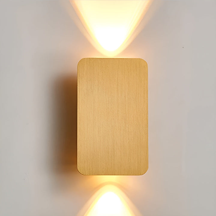 Nowoczesna prostokątna lampa ścienna LED, design do wnętrz, solidny aluminiowy kinkiet, idealny do korytarzy i klatek schodowych.