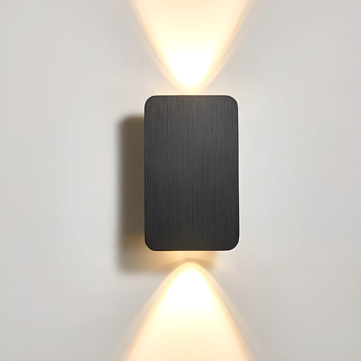 Nowoczesna prostokątna lampa ścienna LED, design do wnętrz, solidny aluminiowy kinkiet, idealny do korytarzy i klatek schodowych.