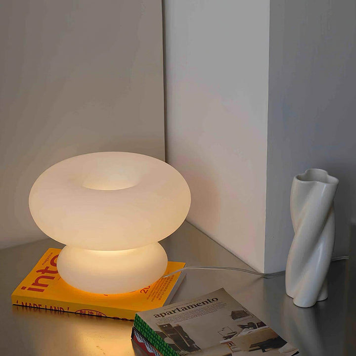 Lampa stołowa Donut z delikatnym światłem
