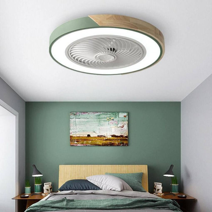 Wentylator Sufitowy LED Okrągły Kwadratowy Cichy