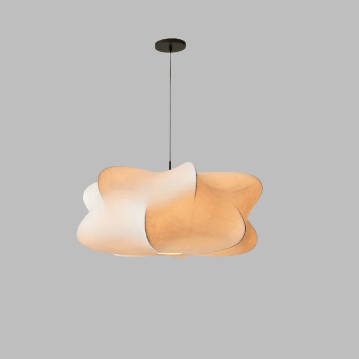 Japońska Jedwabna Lampa Wisząca Wabi Sabi