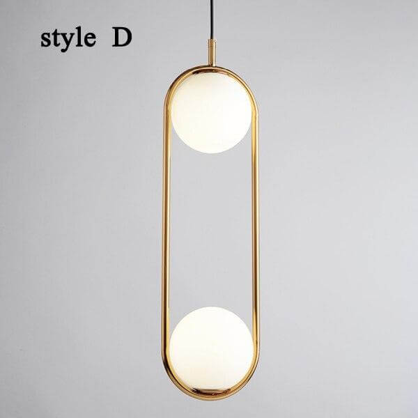 Szklana Lampa Wisząca - Wystrój Wnętrz