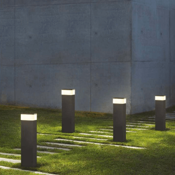 Zewnętrzna lampa LED, prostokątny styl industrialny