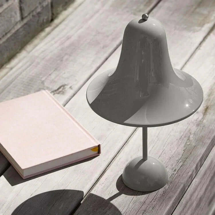 Detale lampy stołowej LED Oramaglo, nowoczesne oświetlenie
