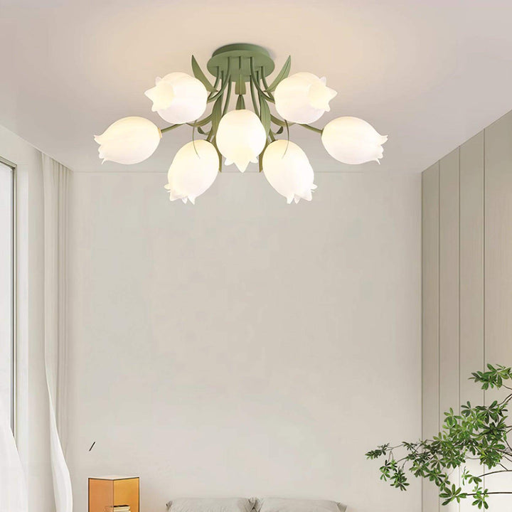 Lampa sufitowa Ricko w wersji 10-głowicowej