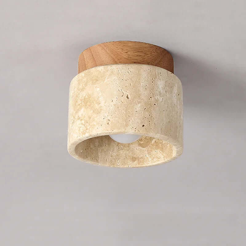 Kremowa lampa sufitowa w japońskim stylu