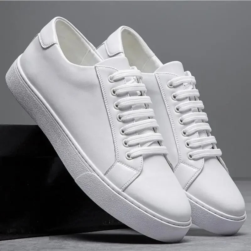 Męskie skórzane sneakersy premium, elegancki i ponadczasowy design, z wyściełaną podeszwą dla codziennego komfortu