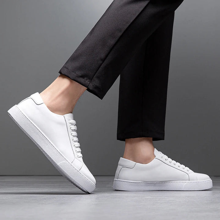 Męskie skórzane sneakersy premium, elegancki i ponadczasowy design, z wyściełaną podeszwą dla codziennego komfortu