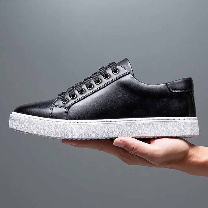 Męskie skórzane sneakersy premium, elegancki i ponadczasowy design, z wyściełaną podeszwą dla codziennego komfortu