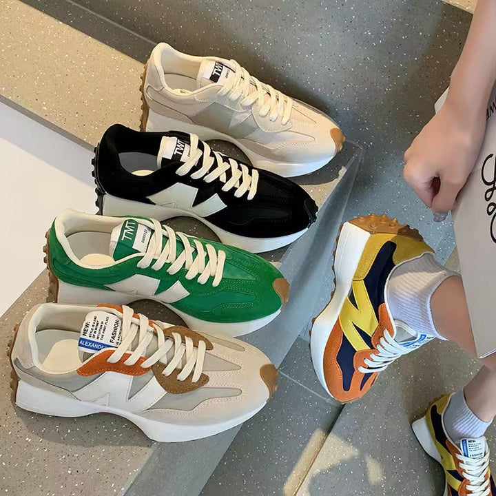 Damskie sneakersy Nina, nowoczesny wygląd, wyściełana podeszwa, różne kolory, komfort na co dzień, opływowy design.