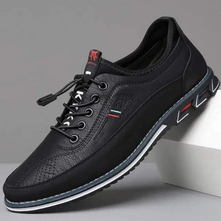 Eleganckie, lekkie i wszechstronne czarne sneakersy męskie o ponadczasowym designie, pasujące do każdego stylu.