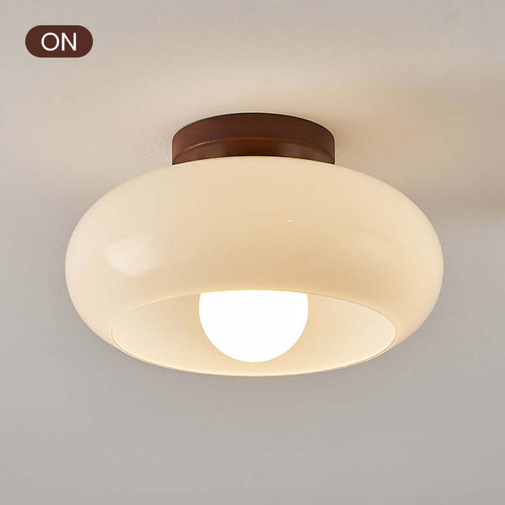 Biała Lampa Sufitowa Vintage na Mały Korytarz - Oświetlenie Wewnętrzne