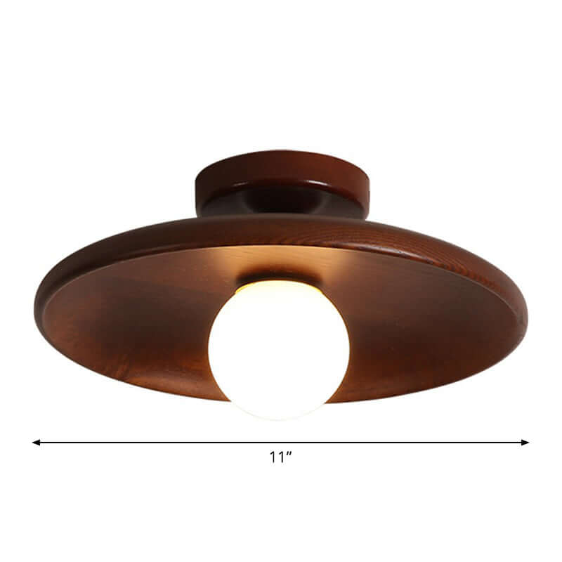 Lampa sufitowa w kształcie płytkiej misy