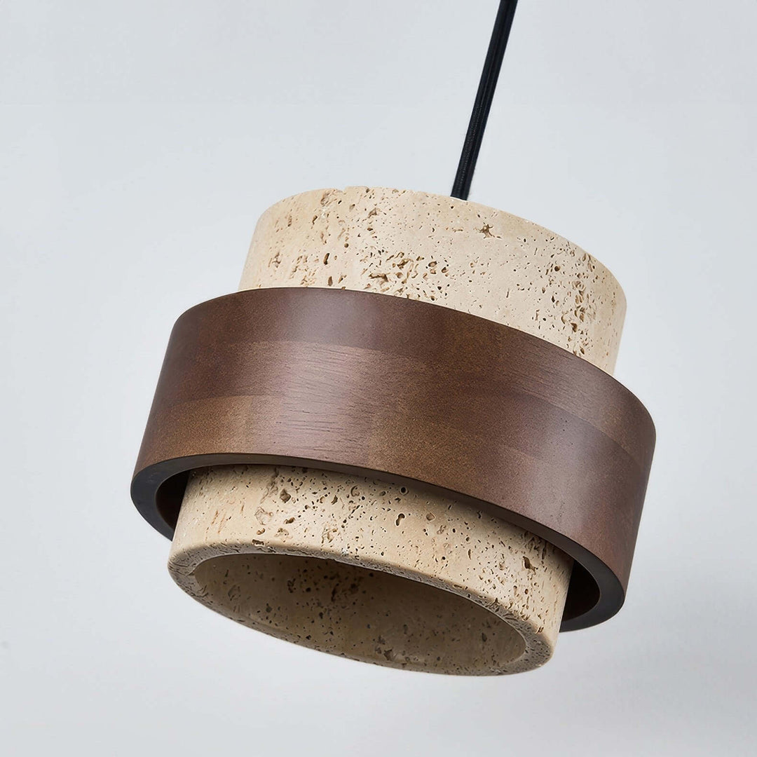Retro kamienna lampa wisząca Wabi-Sabi