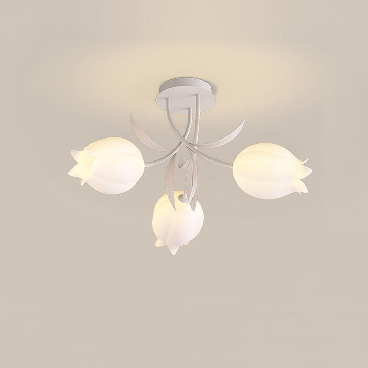 Biała lampa sufitowa Ricko elegancki design