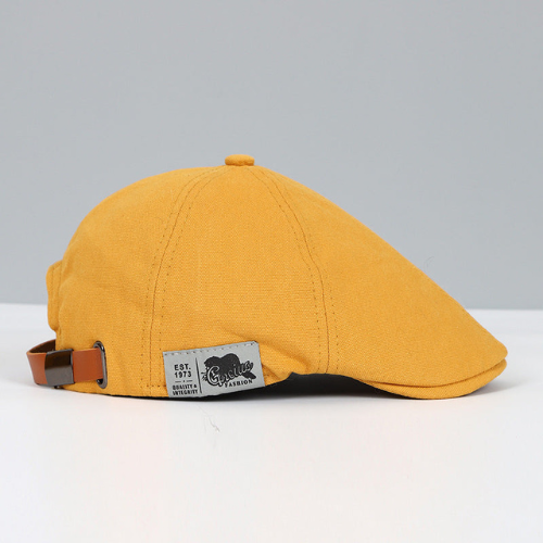 Elegancki regulowany beret męski, beżowy, niebieski, żółty, czarny, czerwony, klasyczny i nowoczesny, dodatek do mody