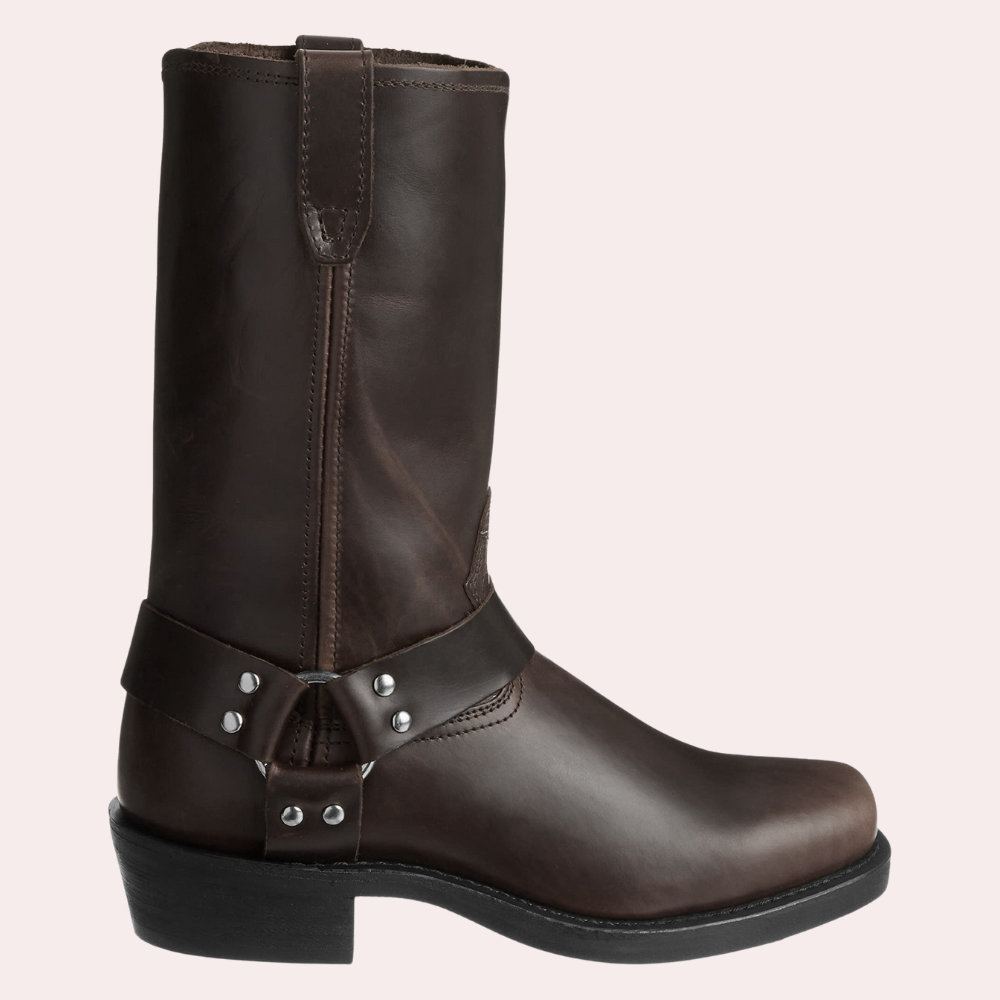 Męskie buty kowbojskie w kolorze brązowym, stylowe i wygodne