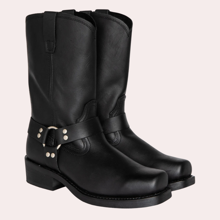 Męskie buty kowbojskie w kolorze brązowym, stylowe i wygodne