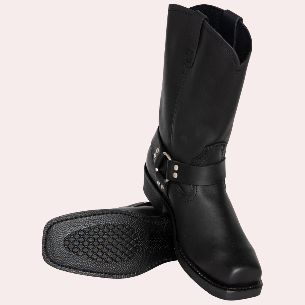 Męskie buty kowbojskie w kolorze brązowym, stylowe i wygodne