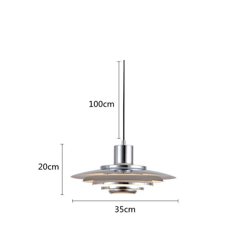 Nowoczesne nordyckie aluminiowe lampy wiszące