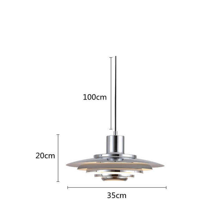 Nowoczesne nordyckie aluminiowe lampy wiszące