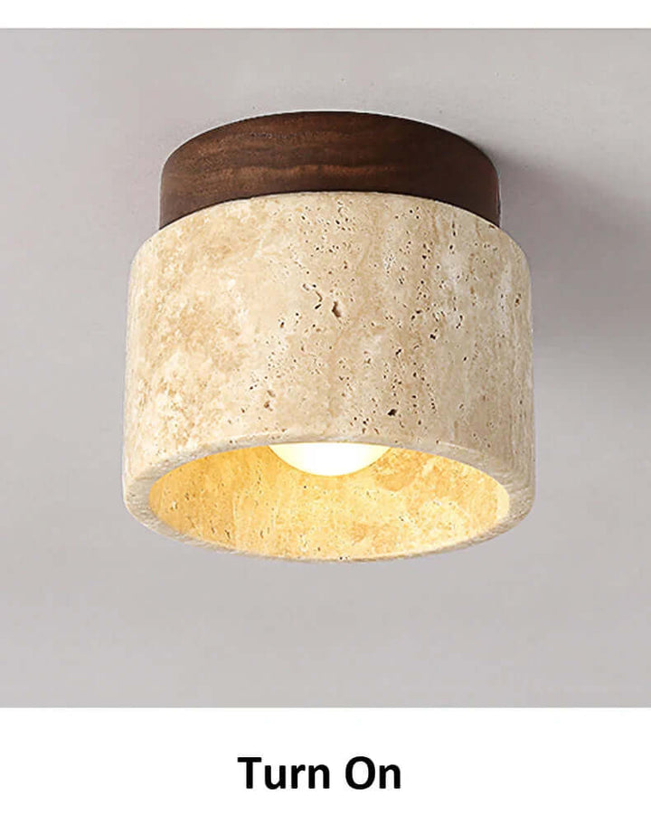 Kremowa lampa sufitowa w japońskim stylu