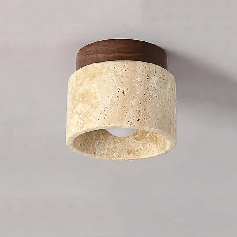 Minimalistyczna Kremowa Lampa Sufitowa w Stylu Japońskim