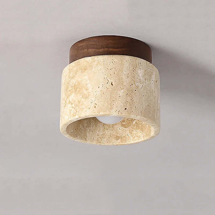 Minimalistyczna Kremowa Lampa Sufitowa w Stylu Japońskim