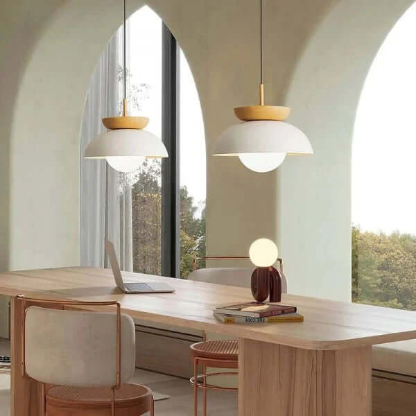 Lampa wisząca kulista, szczegóły wykończenia