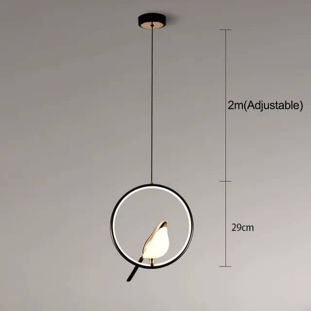 Mrbird™ - Lampa wisząca luksusowa ze złotym ptakiem