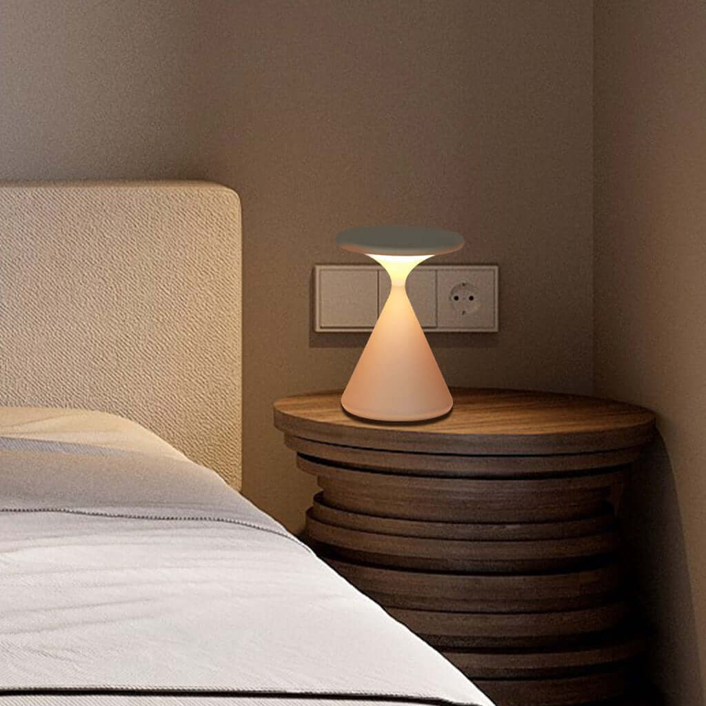 Bezprzewodowa lampa stołowa Aeron Hourglass ze ściemniaczem dotykowym
