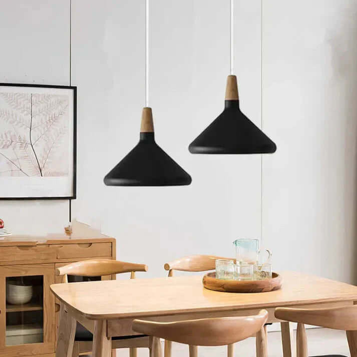 Nowoczesna Lampa Wisząca Stożkowa - Oświetlenie Wewnętrzne