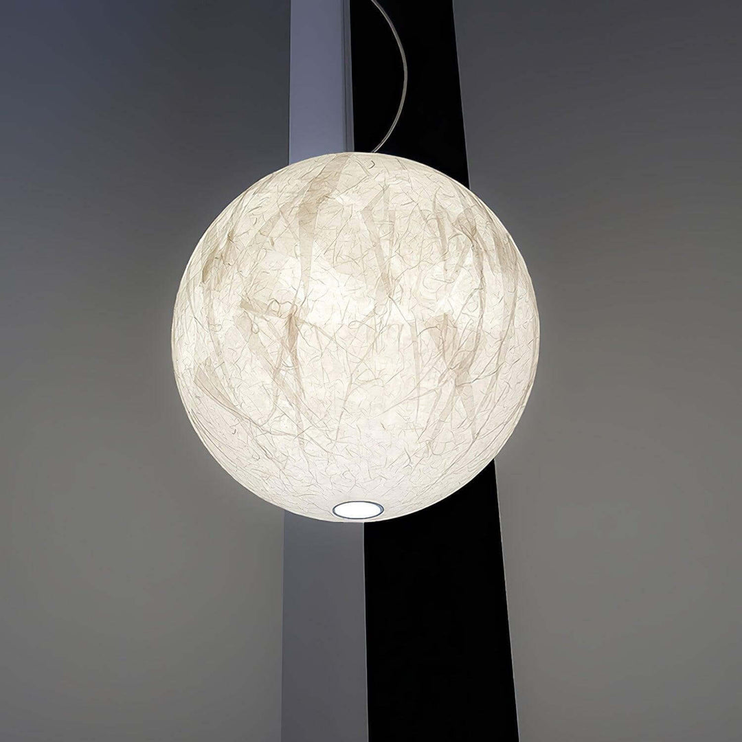 Jedwabna Lampa Wisząca Księżyc