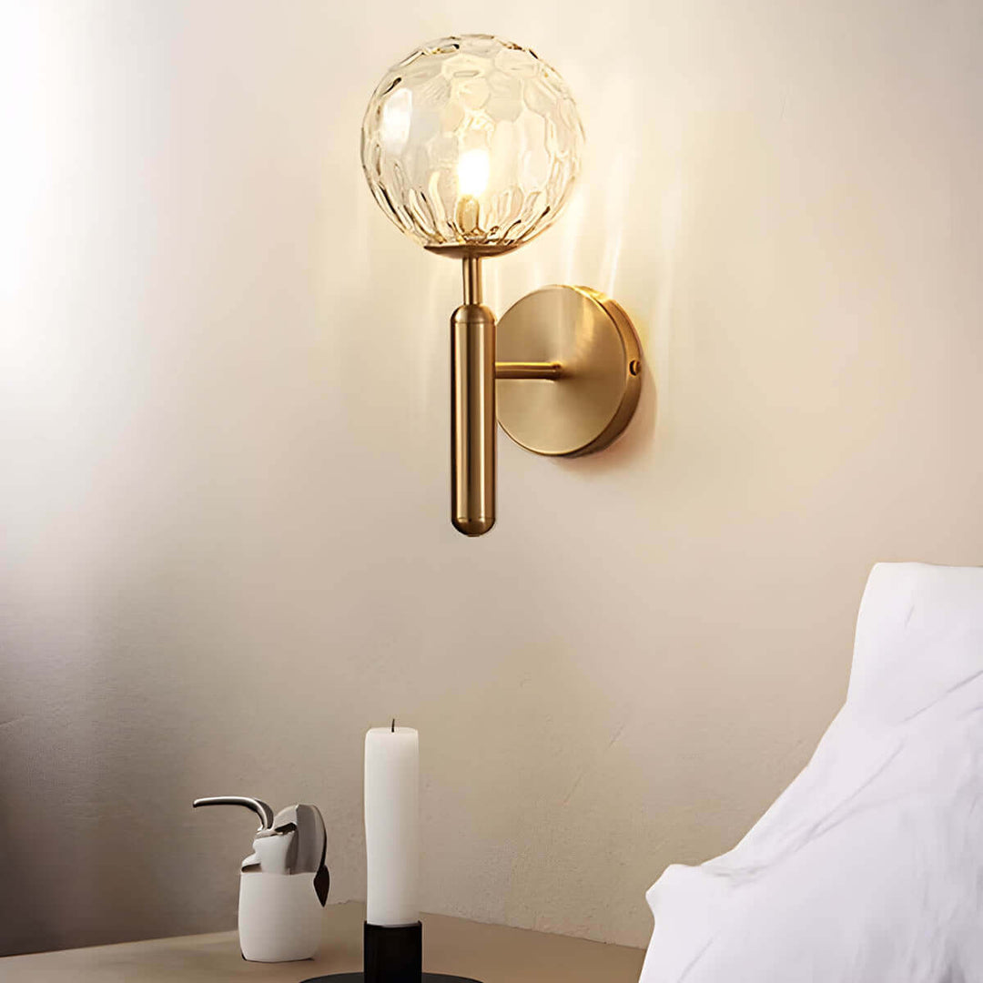 Jasna - Lampa Ścienna z Ręcznie Wykonanego Szkła