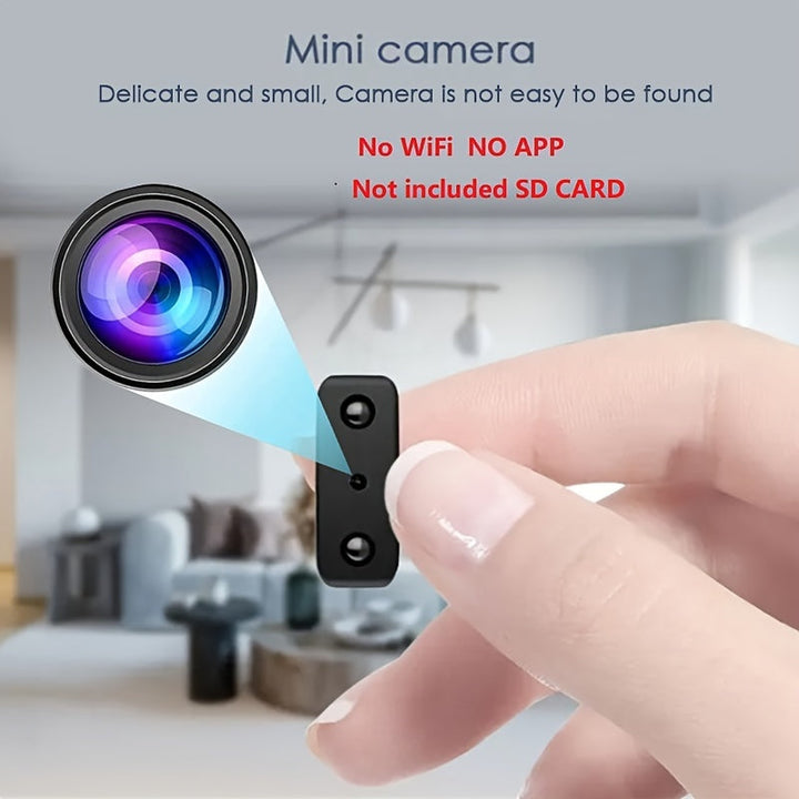 "Caméra de sécurité sans fil MiniGuard, Full HD, discrète, vision nocturne, détection de mouvement, protection domicile."