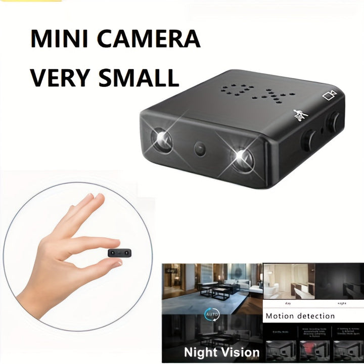 "Caméra de sécurité sans fil MiniGuard, Full HD, discrète, vision nocturne, détection de mouvement, protection domicile."