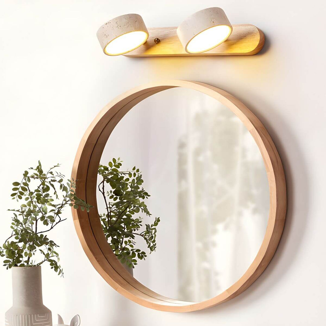 Lampa ścienna LED z naturalnych materiałów