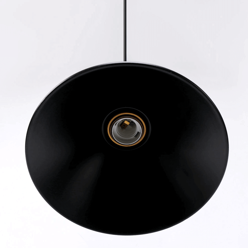 Mosiężna stożkowa lampa wisząca